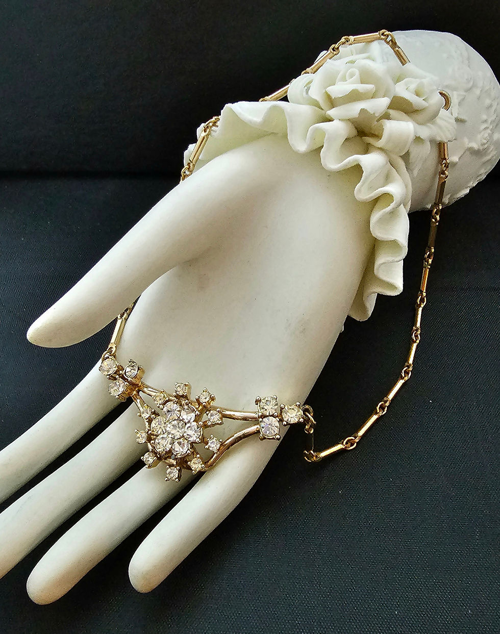 Brilliant Goldtone Rhinestone Necklace