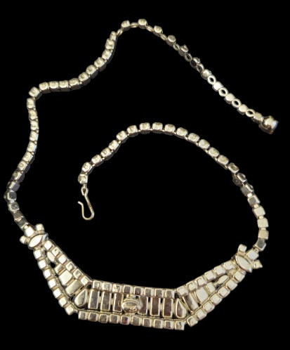アクセサリー shermer necklace Sherman Crystal Clear Dimensional Rhinestone Necklace