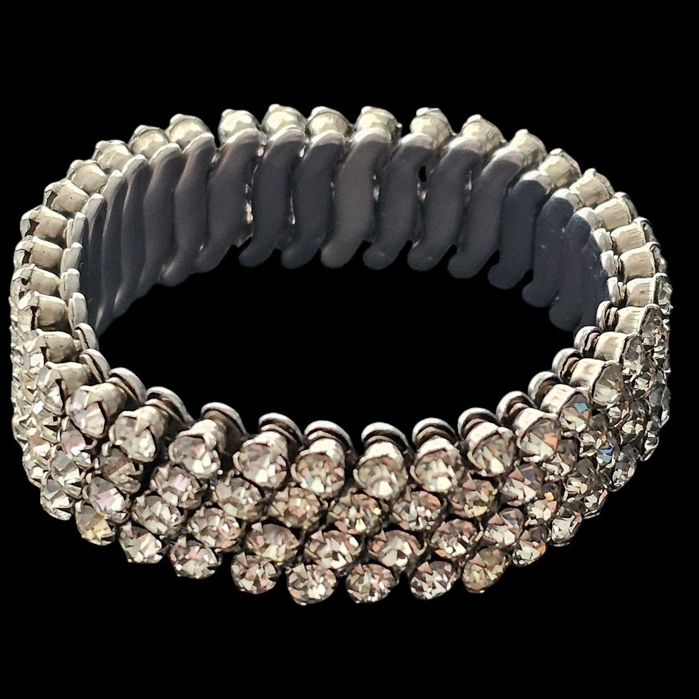 AirFlex Clear Rhinestone Expansion Bracelet - full view