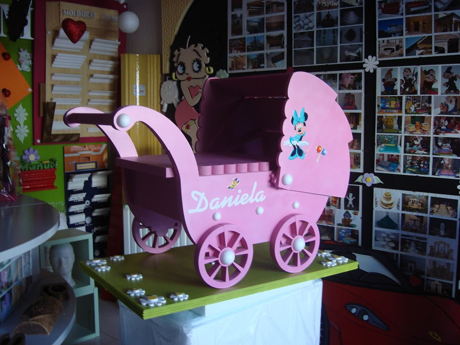 REF.416 Base tarta carrito con nombre