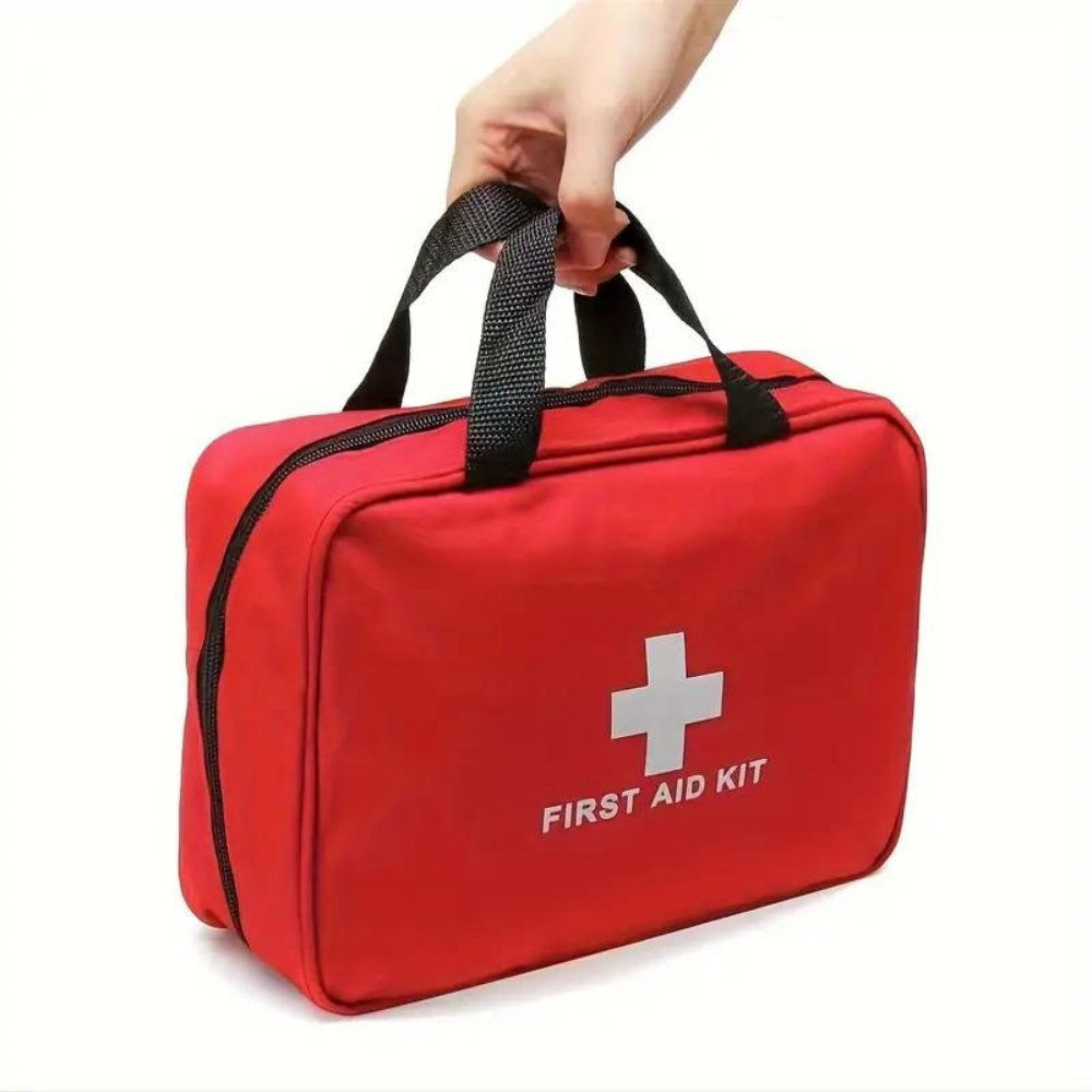 173pcs Large First Aid Kit: Portable Bag For Outdoor Hunting, Hiking, Camping An