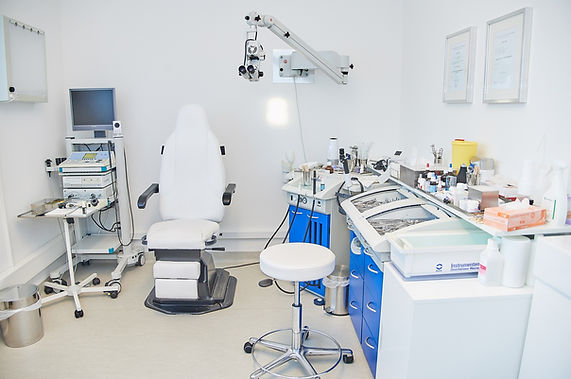 HNO, Untersuchung, Mikroskop, Patient, Behandlung