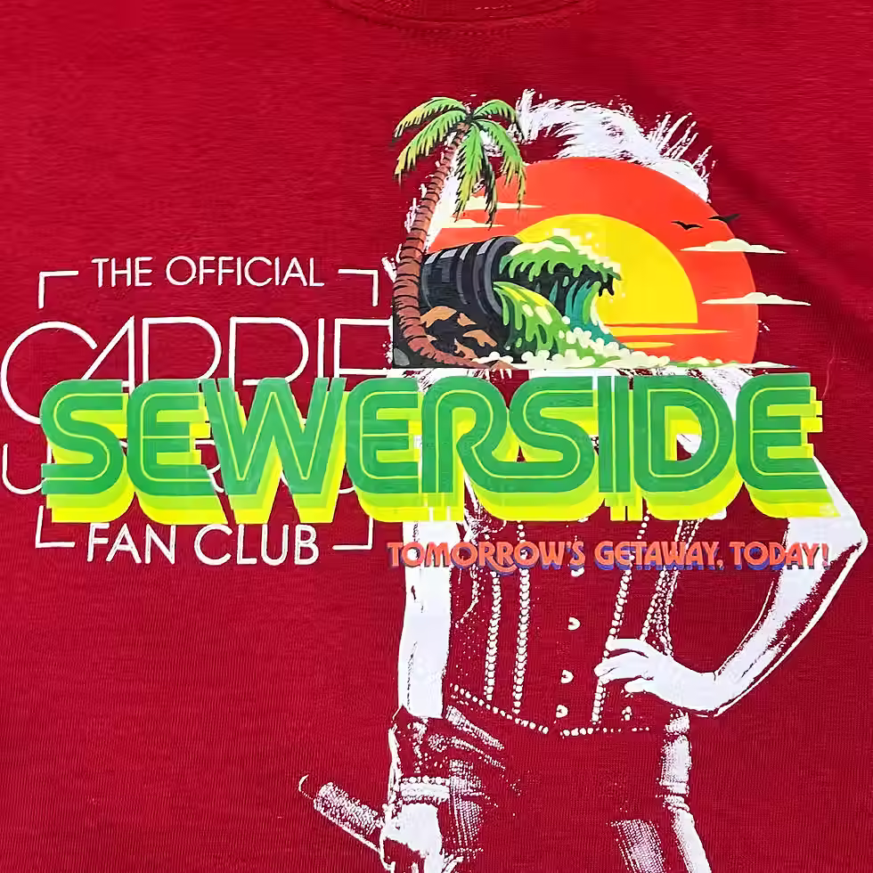 Thumbnail: SEWAGE WAVE on red CARRIE UNDERWOOD fan club tee