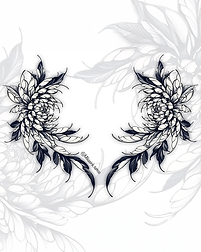 Ilustração a preto e branco com estilo detalhado, integrada na comunicação de Mikeias Fernandes.