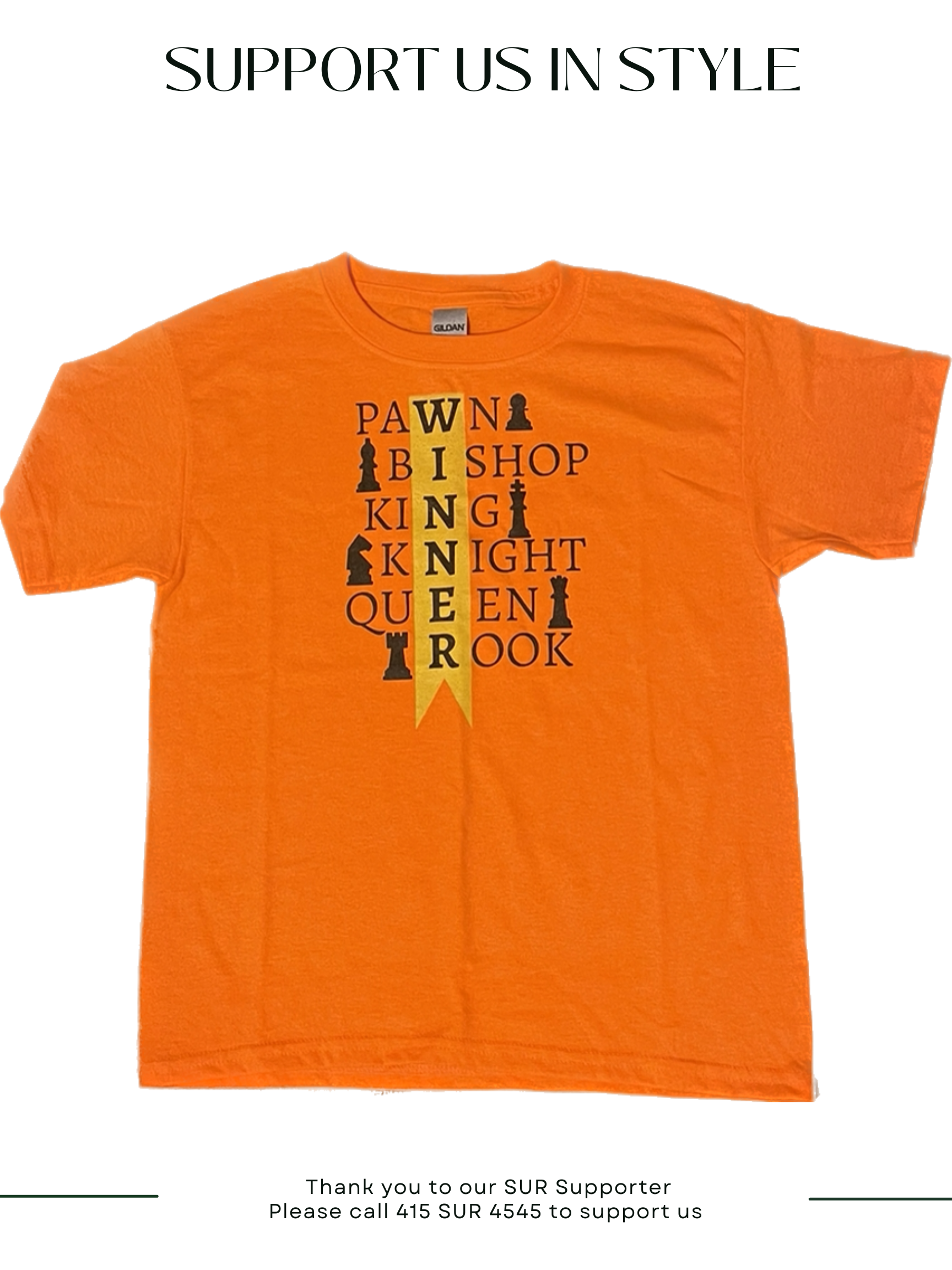 SUR supporter - Chess Winner Tee