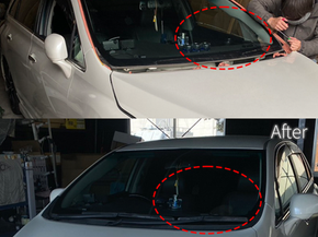 マークXジオ フロントガラス交換