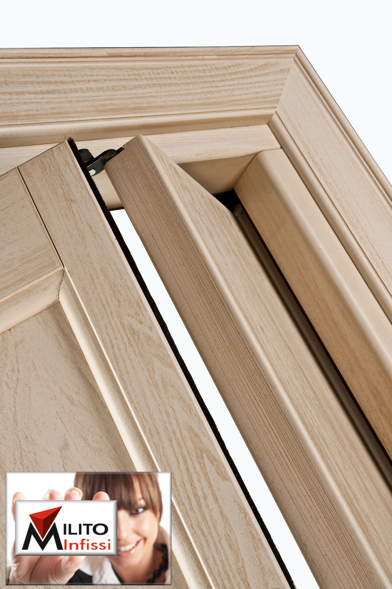 porta a libro in legno