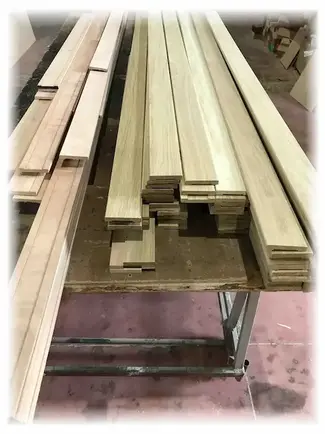 Coprifili mostrine legno semilavorate
