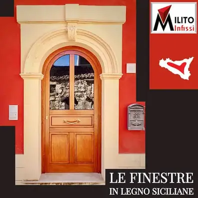 Portone con inserti a vetro tipo antisfondamento