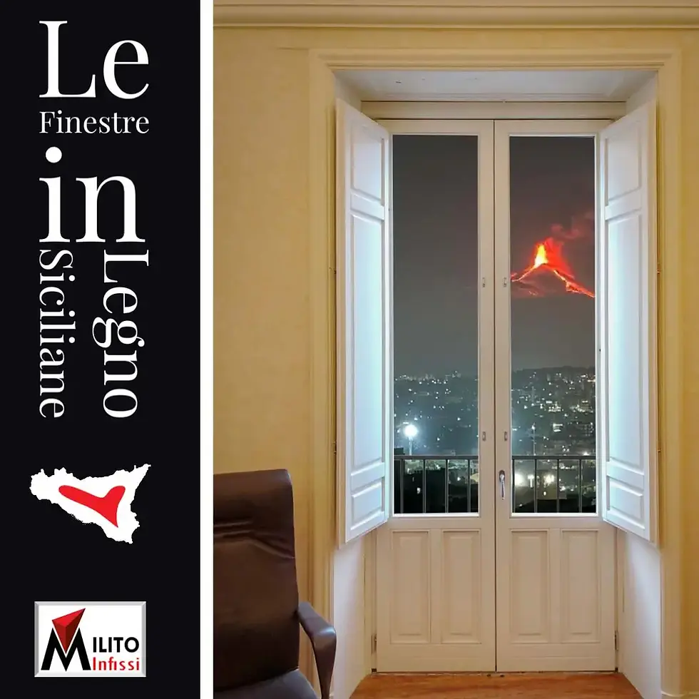 White French doors with scuretti