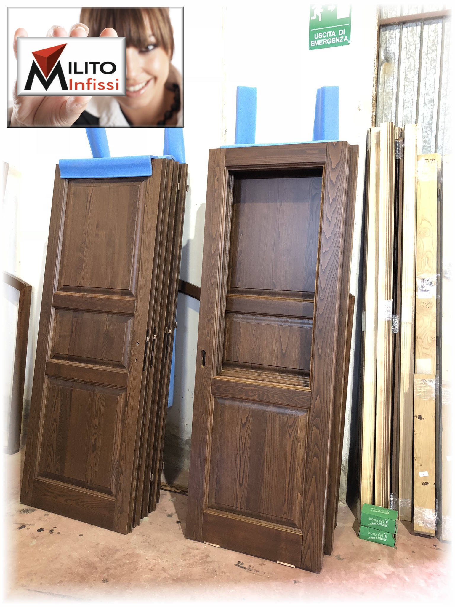 porte in legno rovere