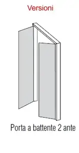 Versione porta a battente 2 ante