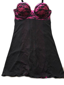 Thumbnail: Plus size lace up back sexy lingerie