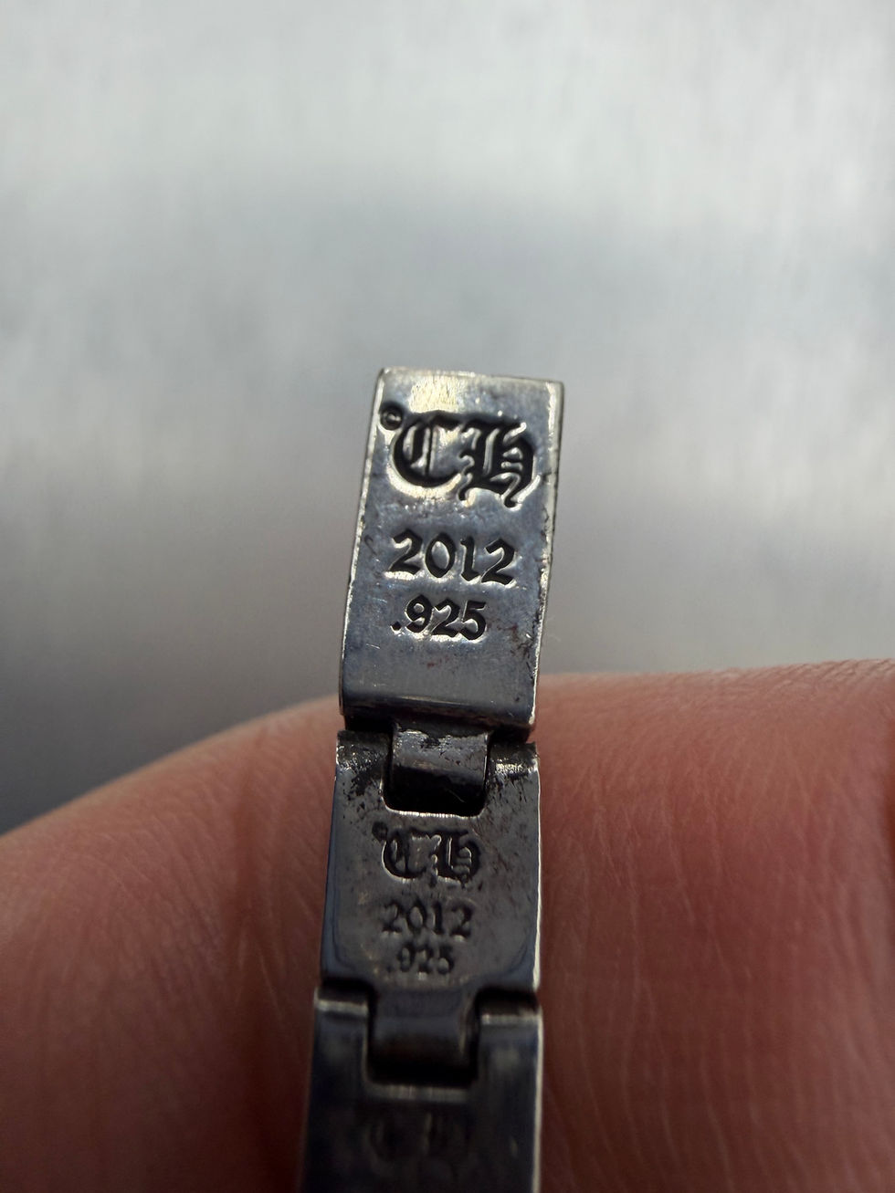 Thumbnail: Chrome Hearts CH Pyramid bracelet 18.5cm