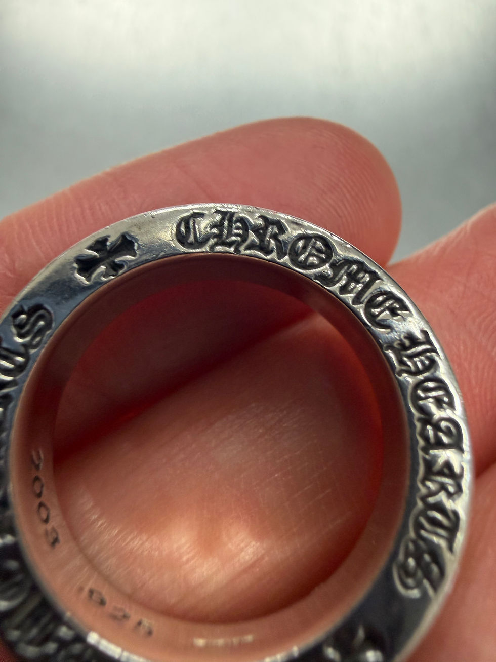 Thumbnail: Chrome Hearts Fuck You 6mm Spacer Ring US7.5