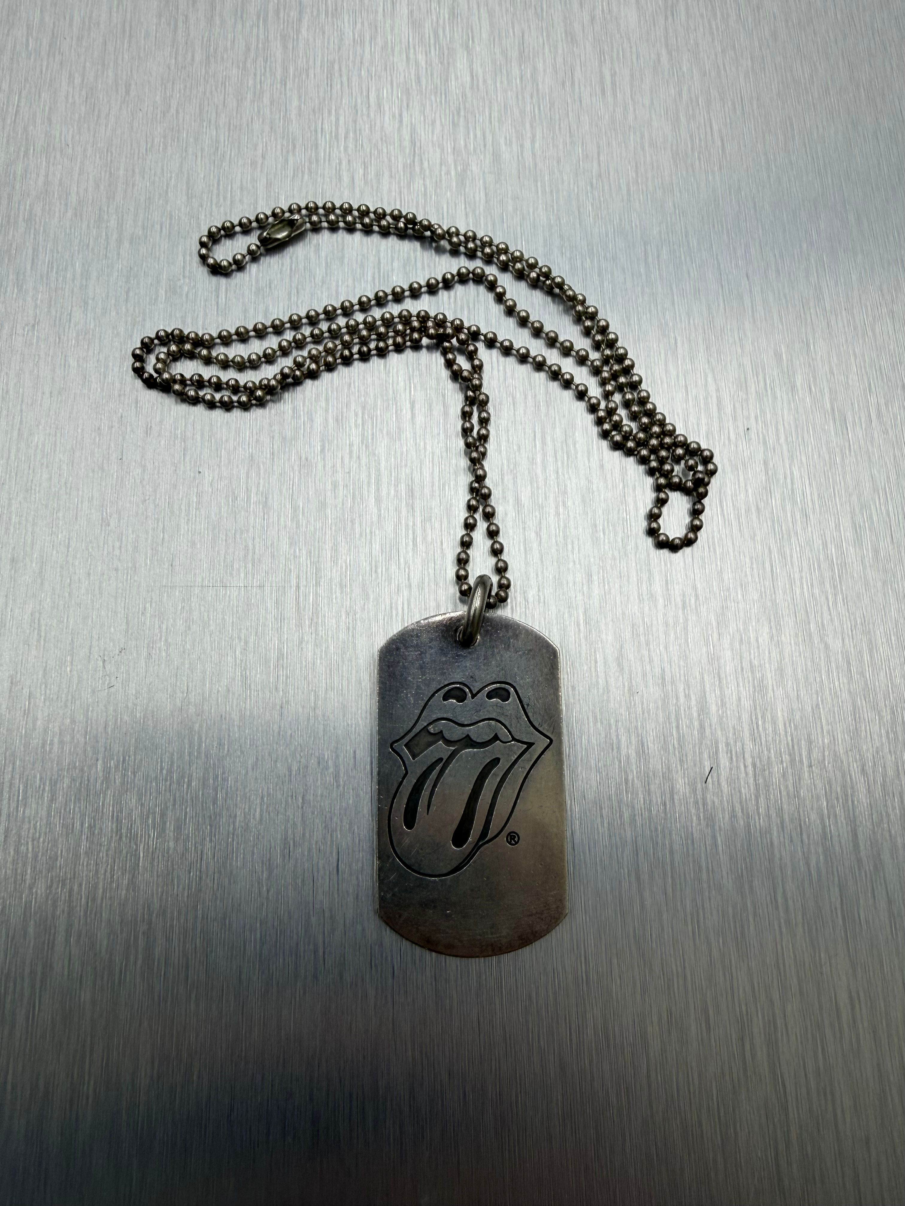 Chrome Hearts Rolling Stone Dog Tag