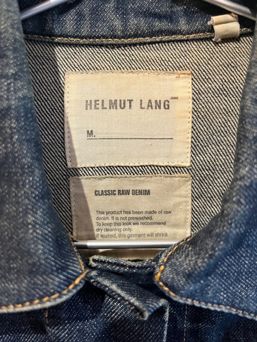 Helmut Lang classic raw denim jacket | Izumi Studio
