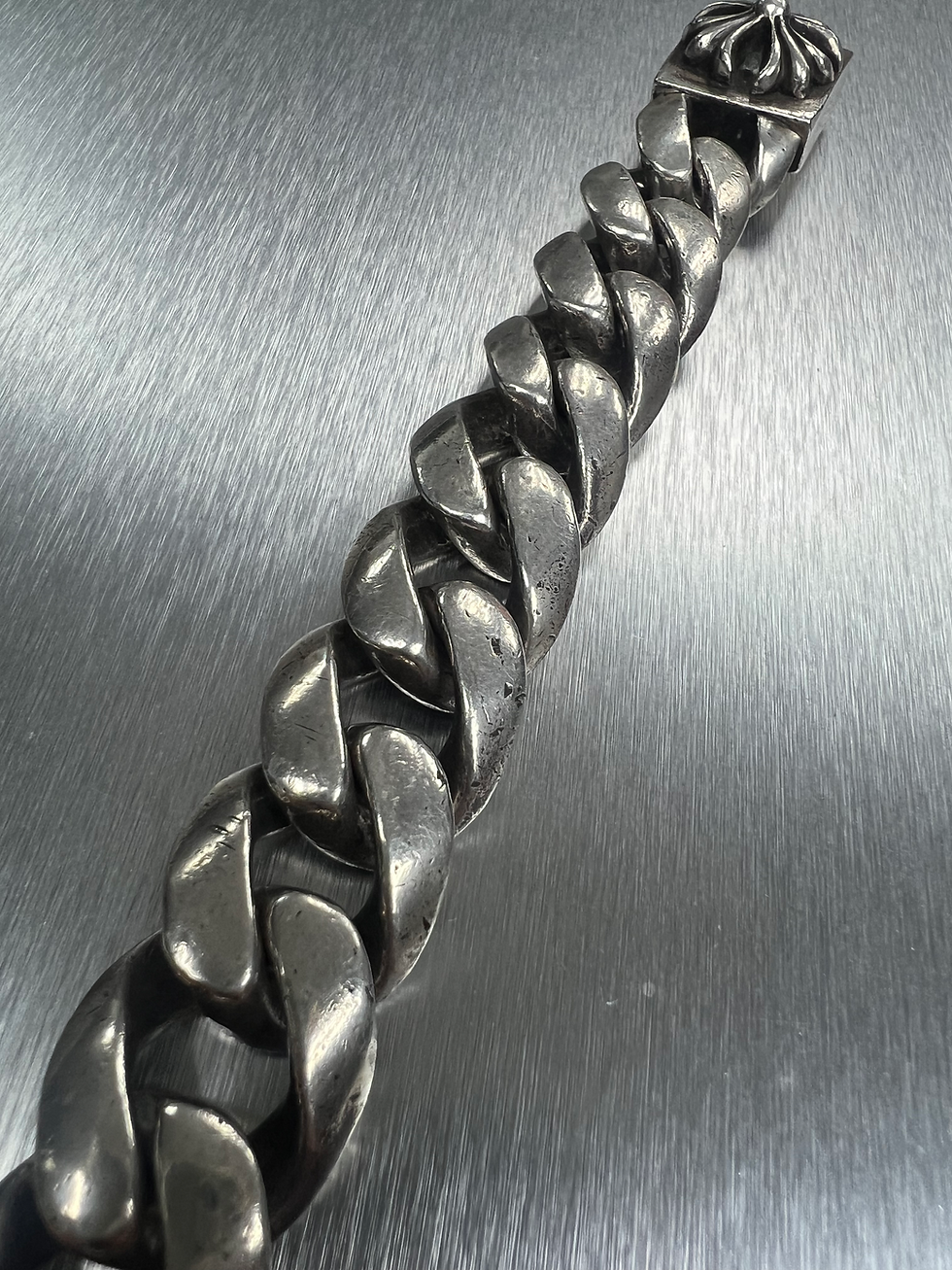 Thumbnail: Chrome hearts extra wide bracelet 13 links 21cm