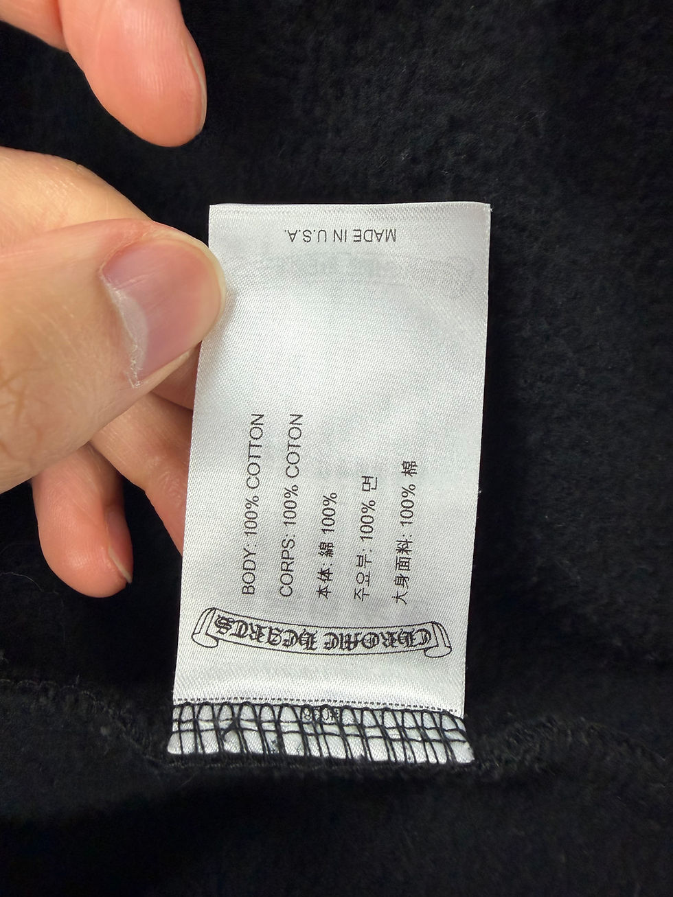 Thumbnail: Chrome hearts black triple cross hoodie