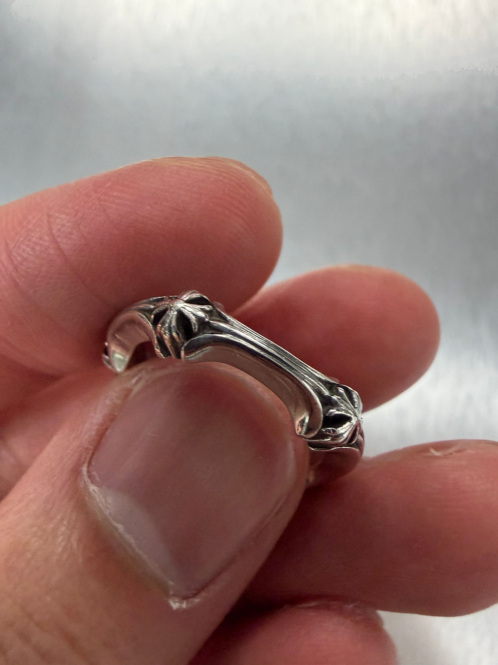 Thumbnail: Chrome hearts plus and bone ring us6.5