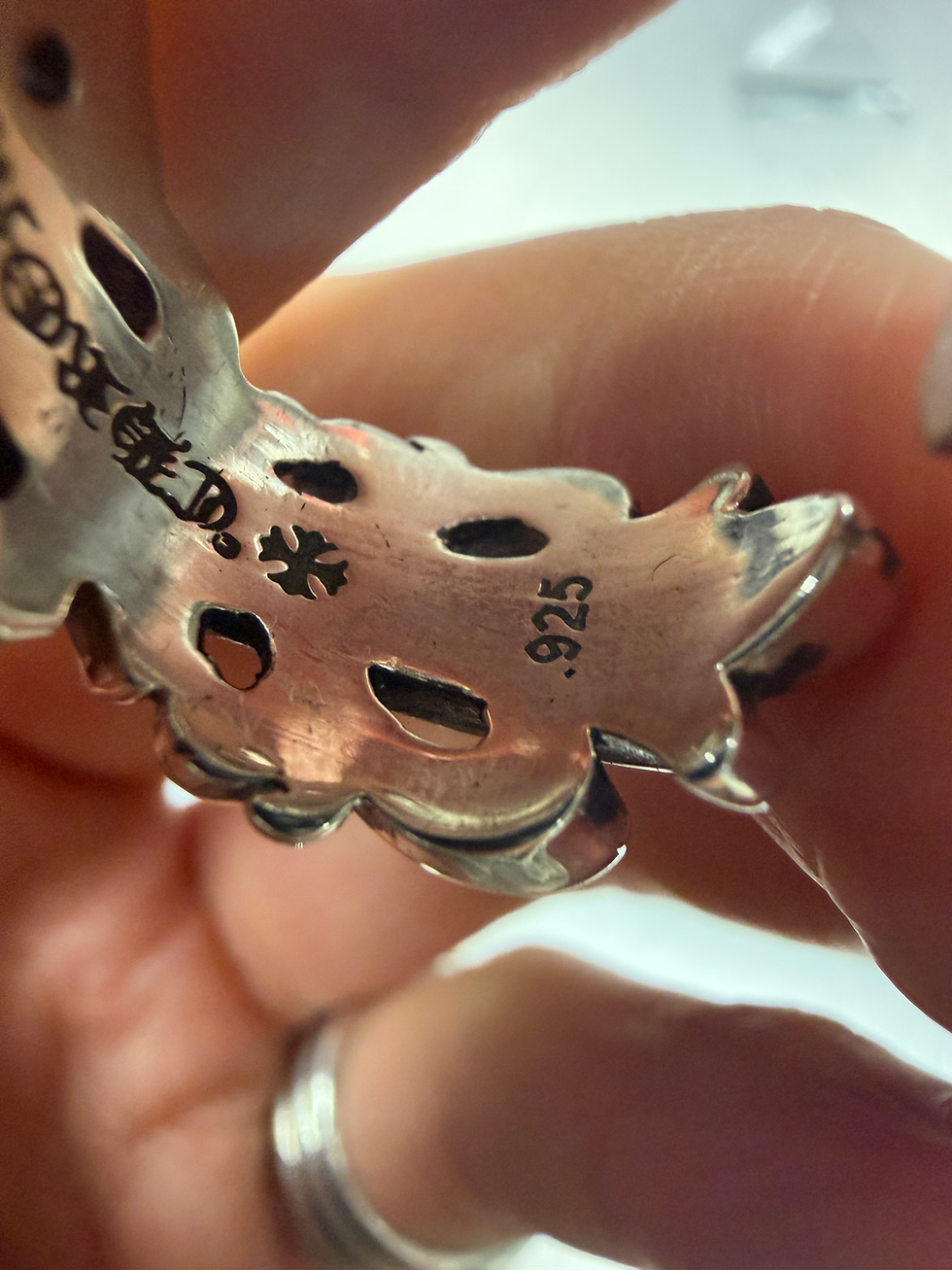 Thumbnail: Chrome hearts double floral ring us7