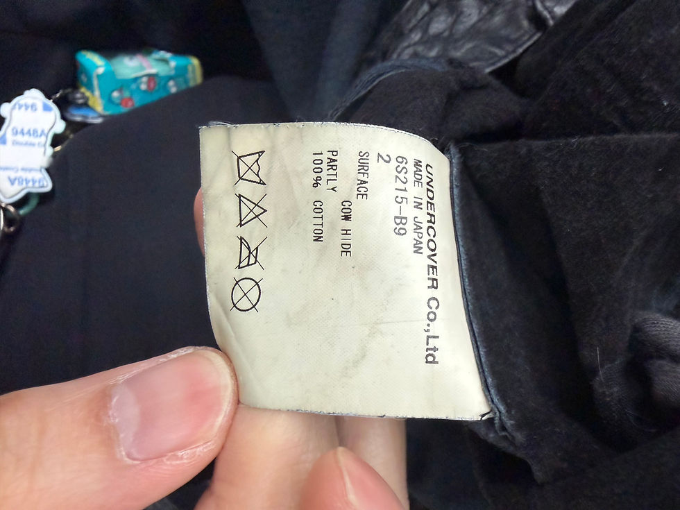 Thumbnail: Undercover 'Zamiang' Klaus Leather Rider Jacket from 2006