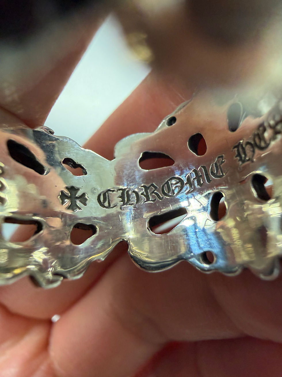 Thumbnail: Chrome hearts double floral ring us9.5