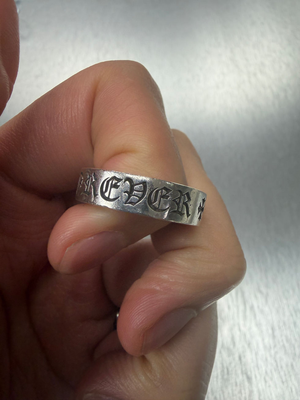 Thumbnail: Chrome hearts 6mm spacer forever ring us7