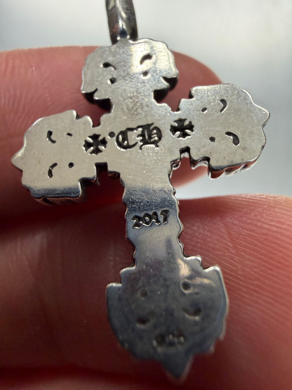 Thumbnail: Chrome hearts tiny filigree pendant 