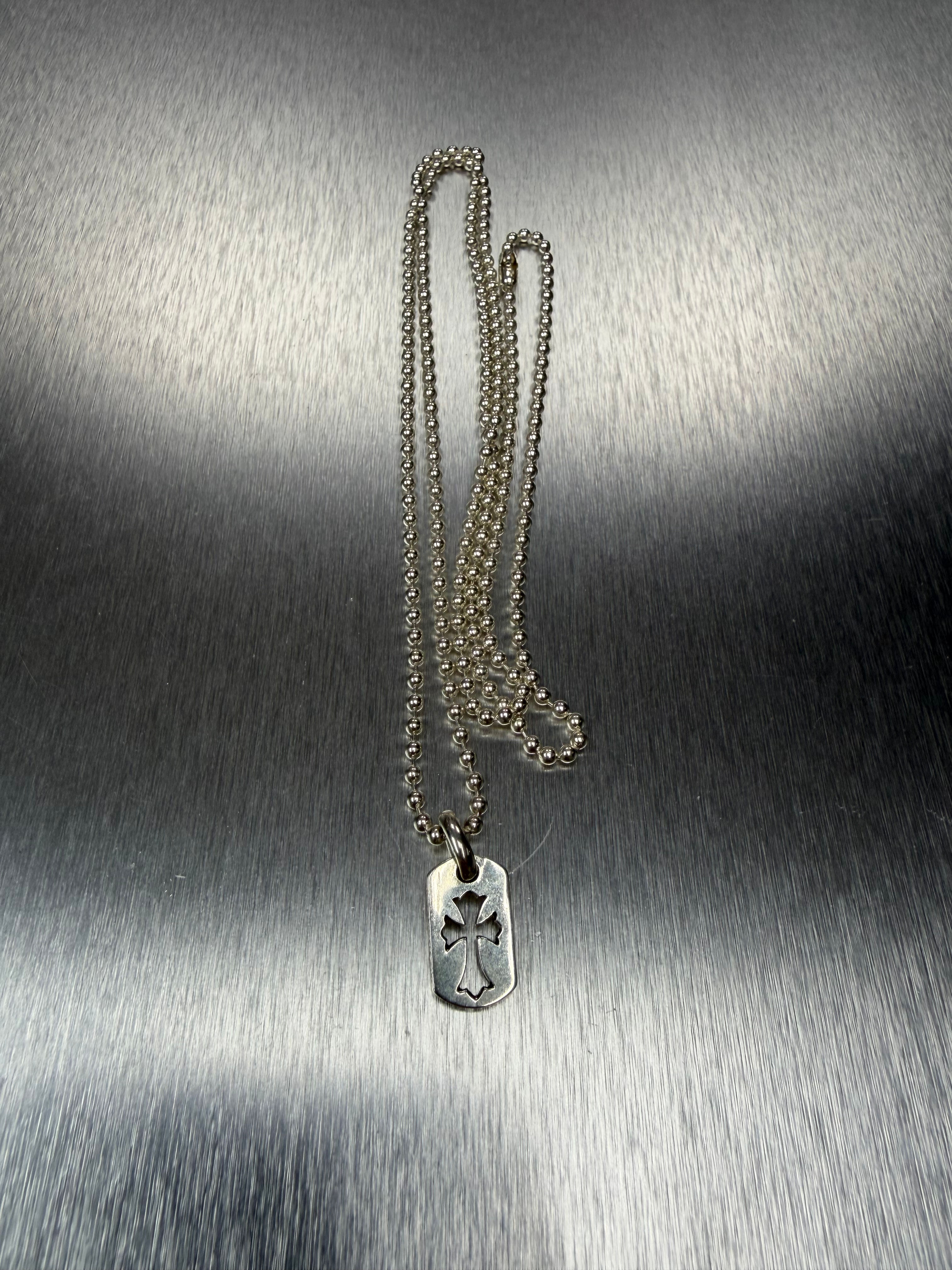 Chrome hearts tiny dog tag pendant