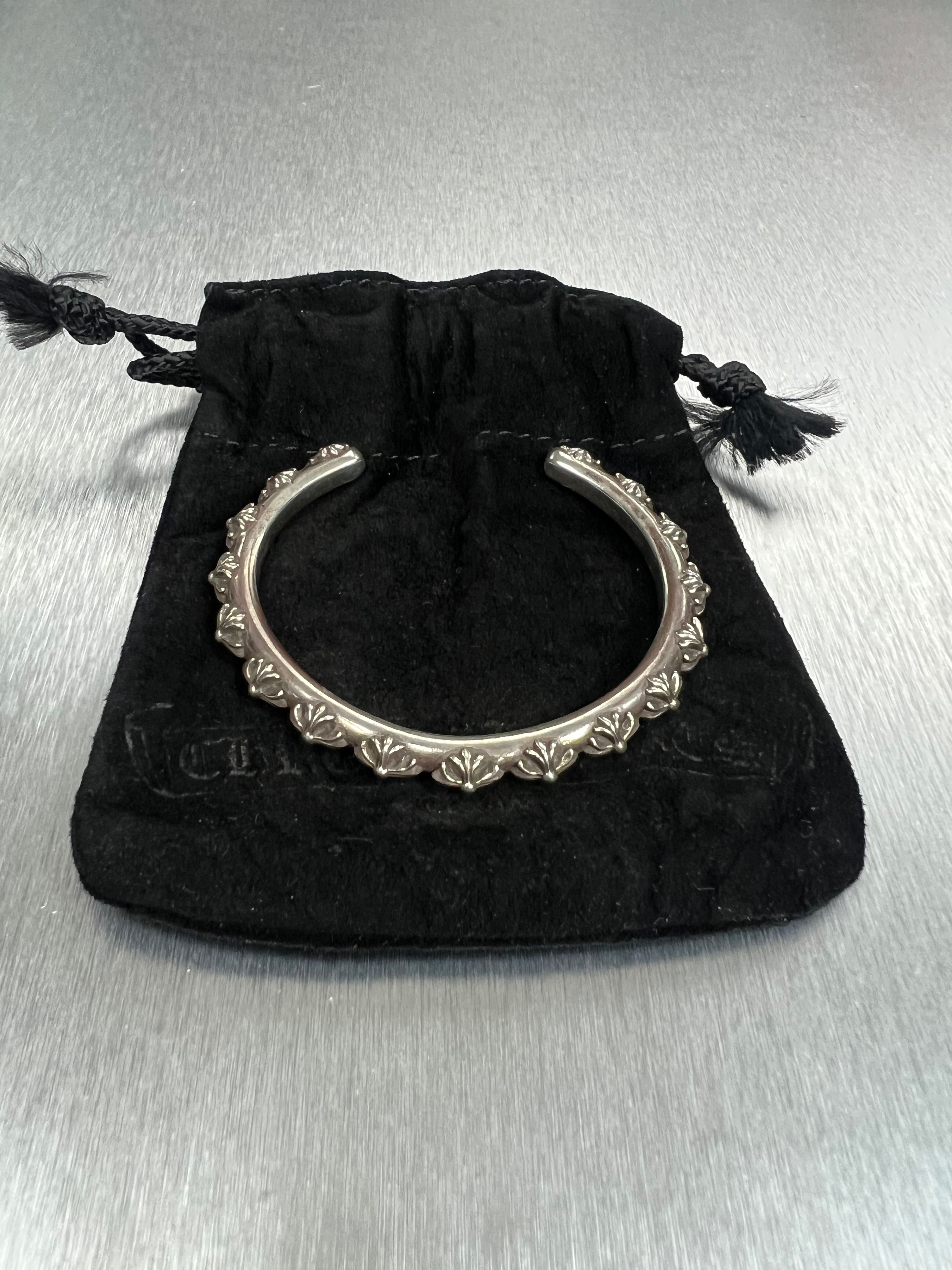 Chrome hearts bangle cross bracelet