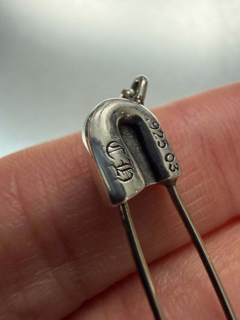 Thumbnail: Chrome hearts safety pin necklace 50cm