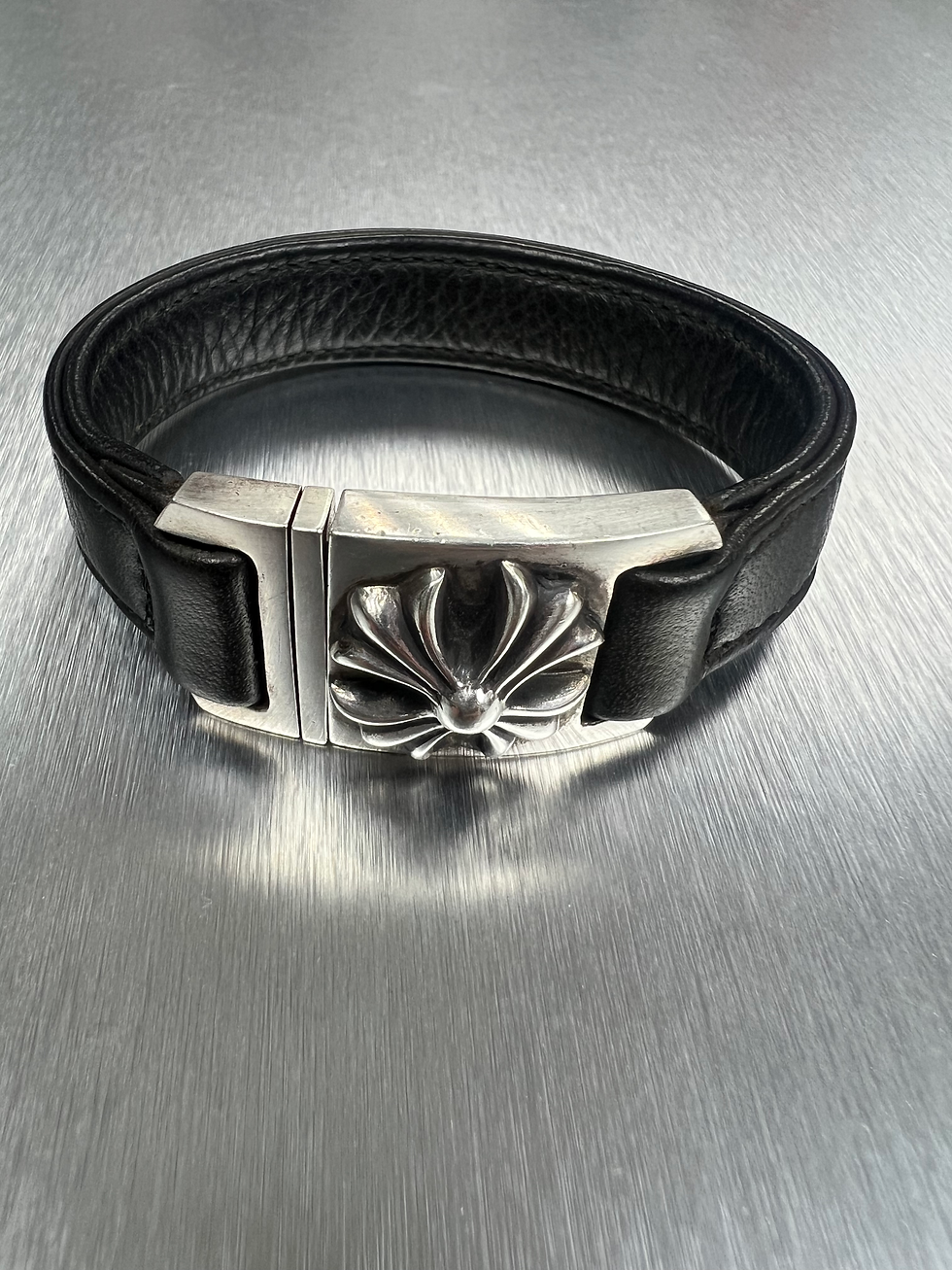 Thumbnail: Chrome hearts leather bracelet