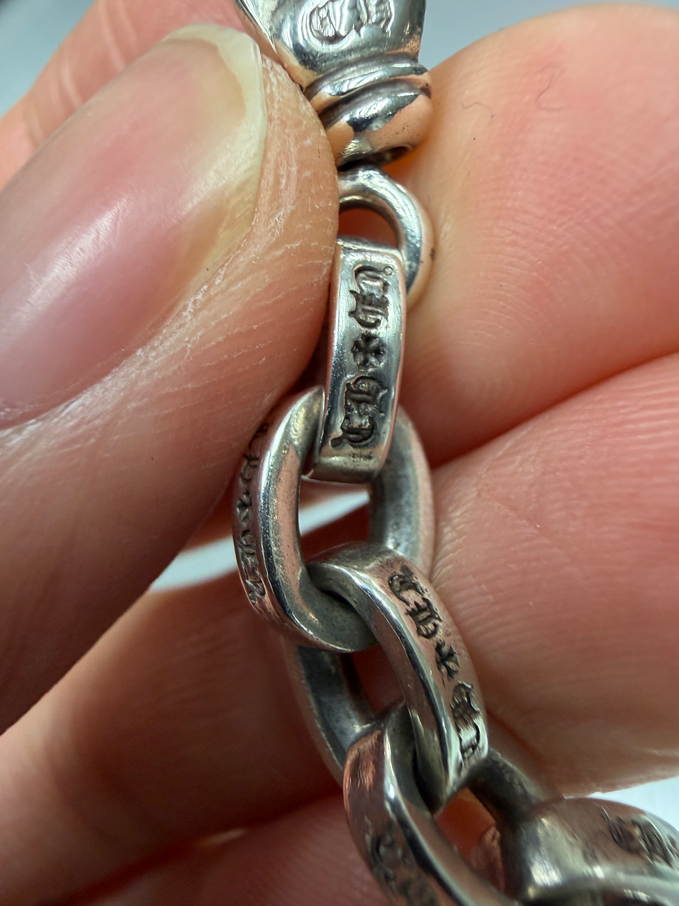 Thumbnail: Chrome hearts Paperchain lobster bracelet sizeL