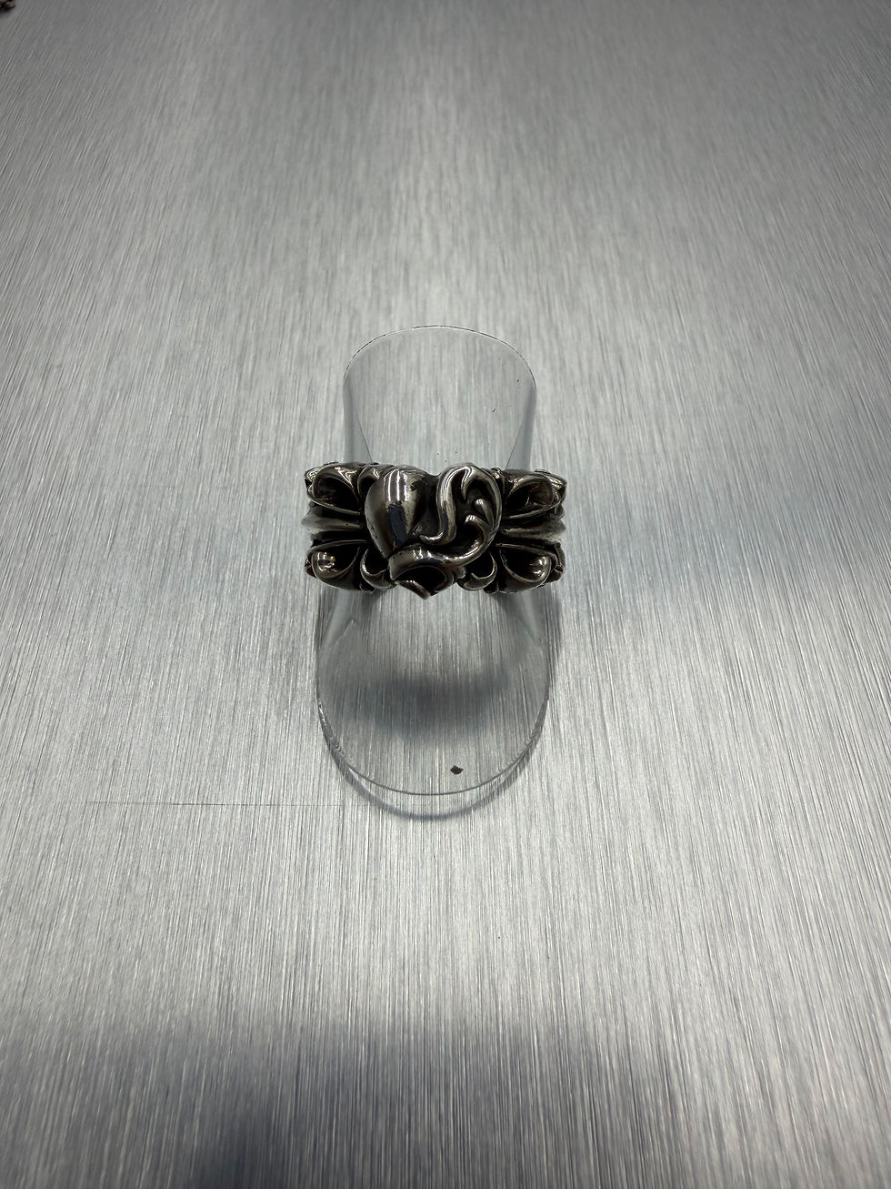 Thumbnail: Chrome Hearts Heart floral ring US7