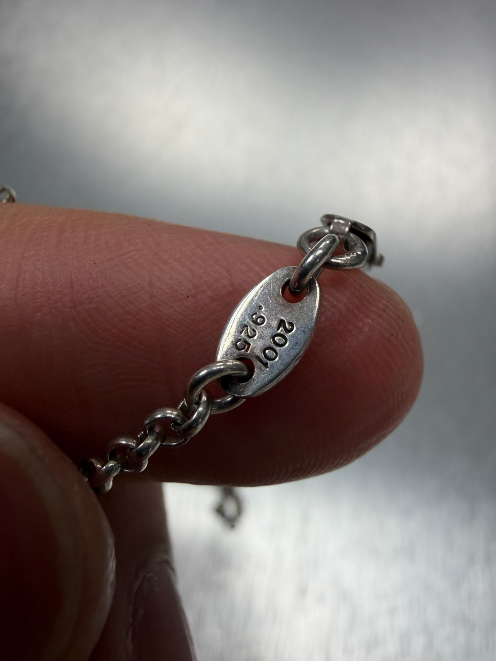 Thumbnail: Chrome hearts safety pin necklace 45cm