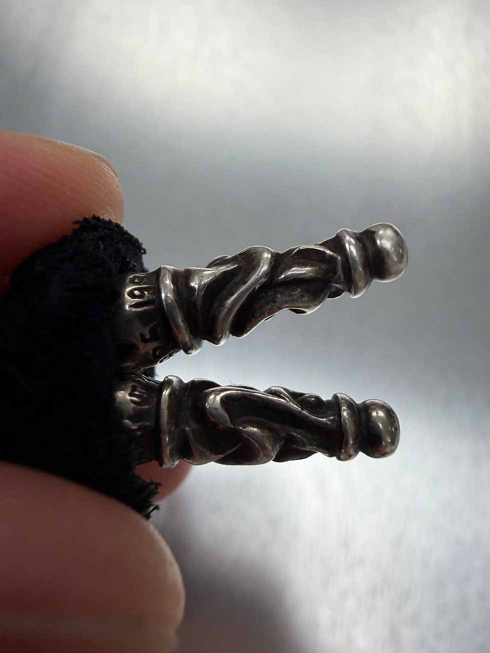 Thumbnail: Chrome hearts foti skippy pendant leather braid