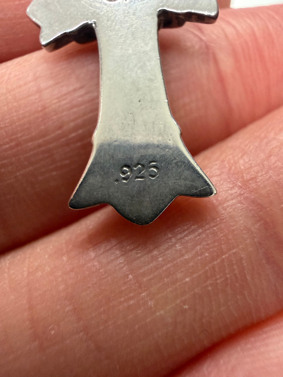 Thumbnail: Chrome hearts tiny double cross pendant