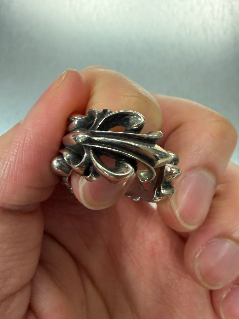 Thumbnail: Chrome hearts double floral Ring US9.5