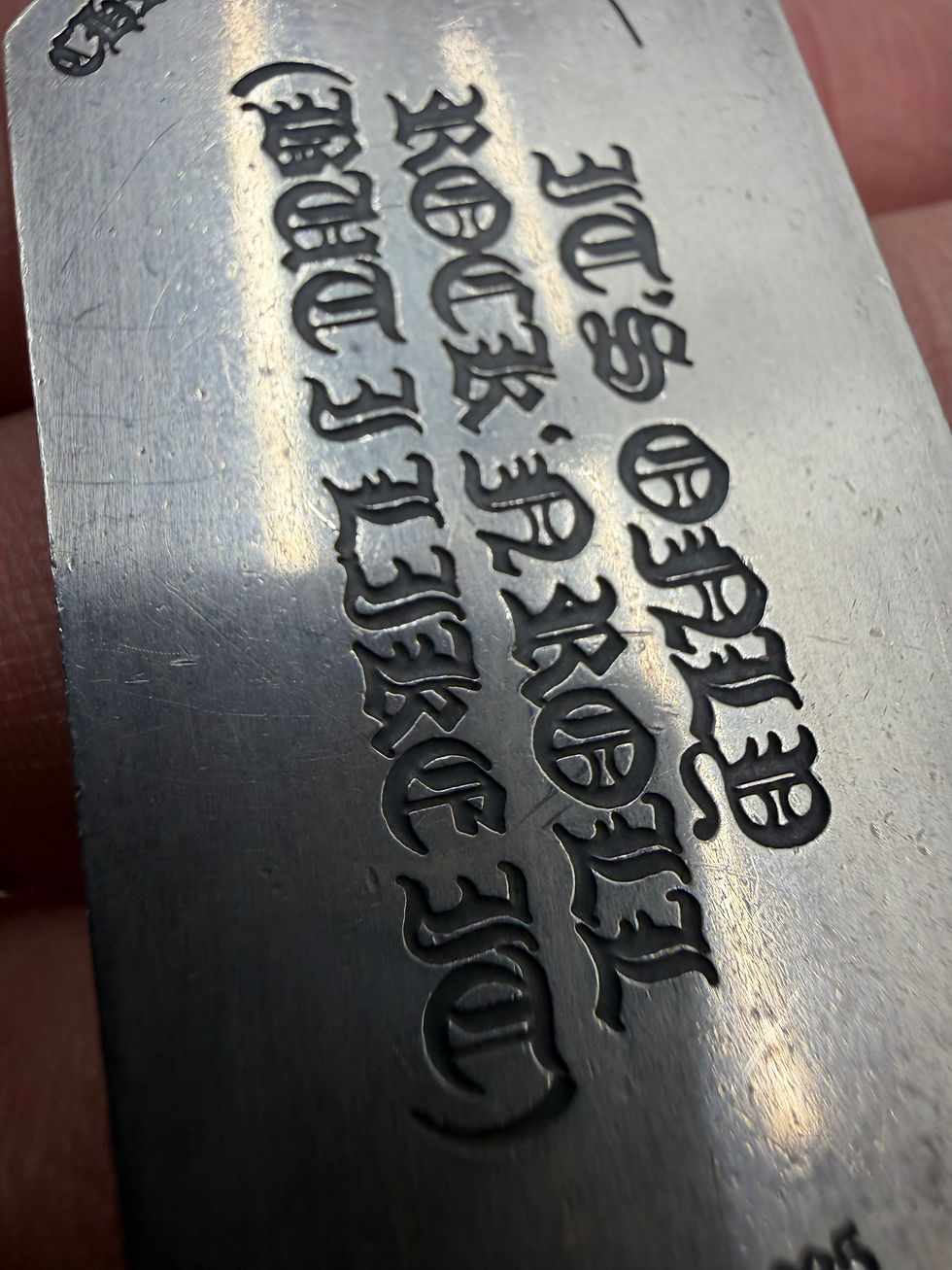Thumbnail: Chrome Hearts Rolling Stone Dog Tag
