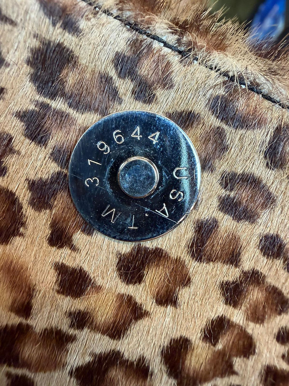 Thumbnail: Chrome hearts leopard bag with dagger pendant 