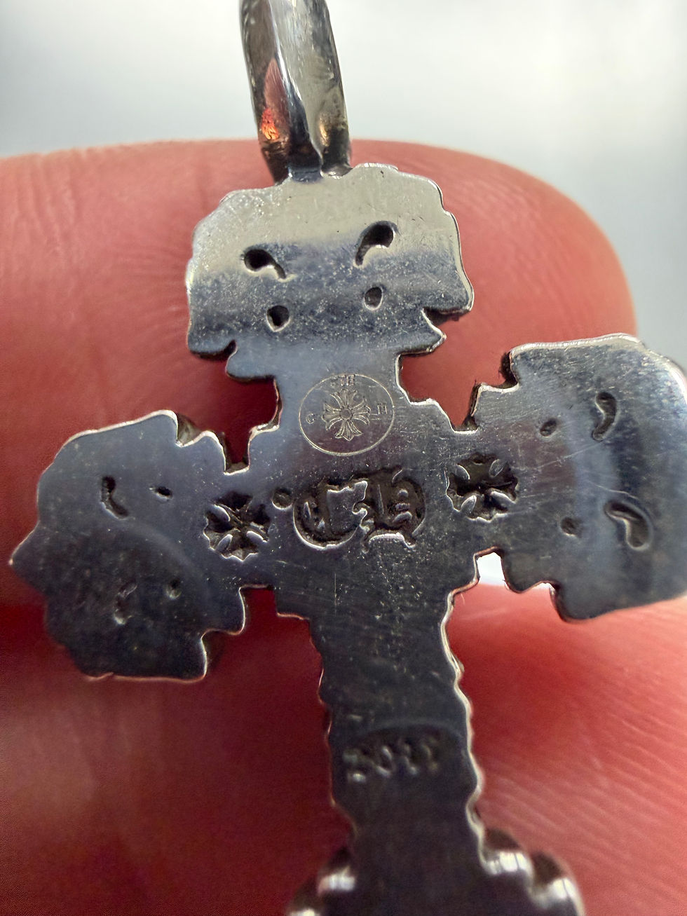 Thumbnail: Chrome hearts tiny filigree pendant 