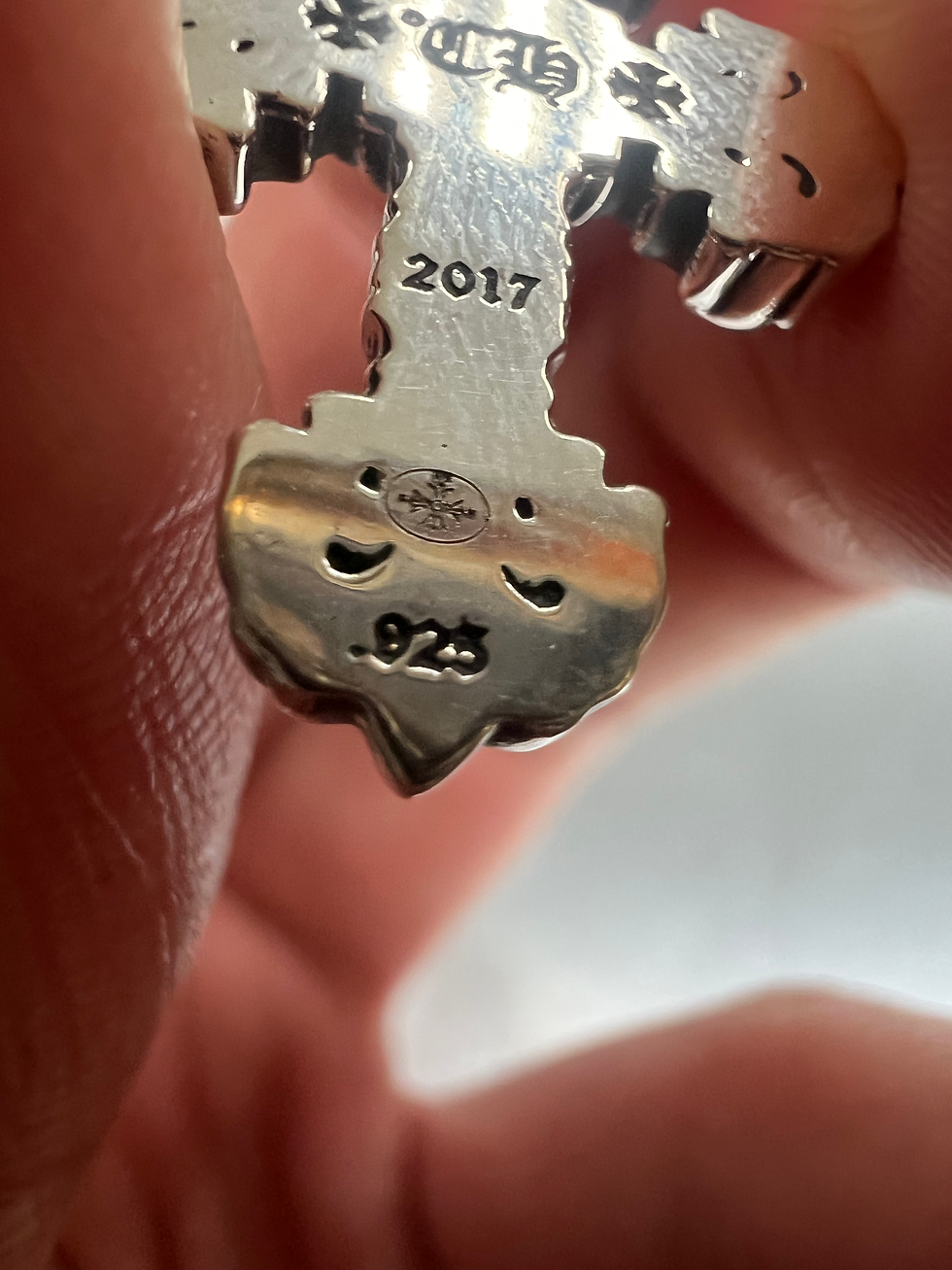 Thumbnail: Chrome hearts filigree cross pendant