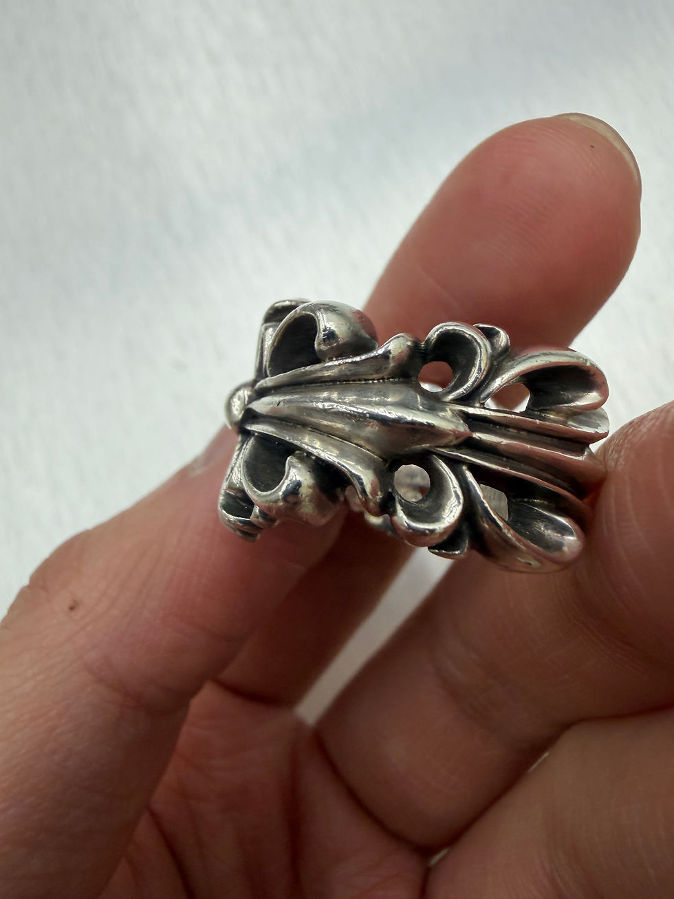 Thumbnail: Chrome Hearts Double Floral Ring US8