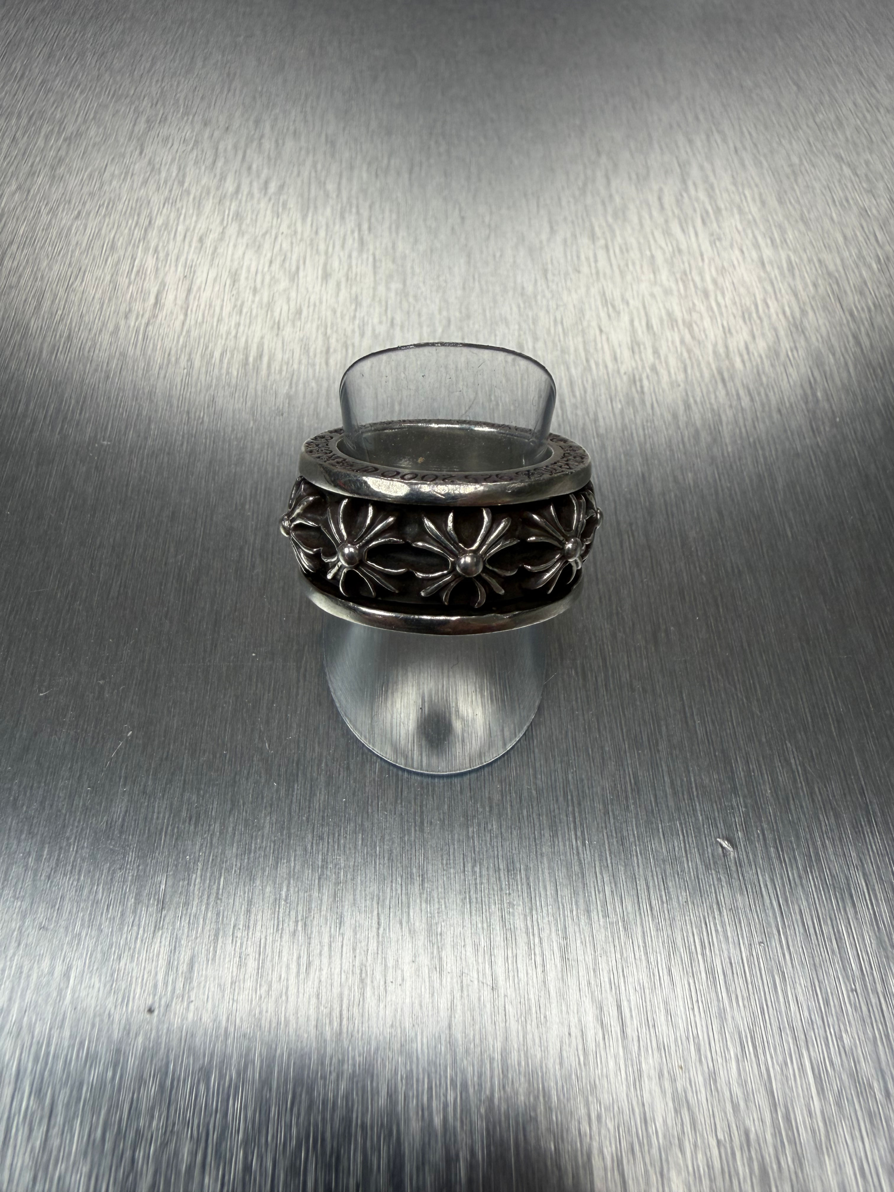 Chrome hearts Spinner Cross Ring US8.5