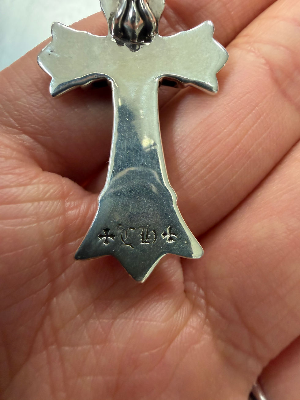 Thumbnail: Chrome hearts double cross pendant 