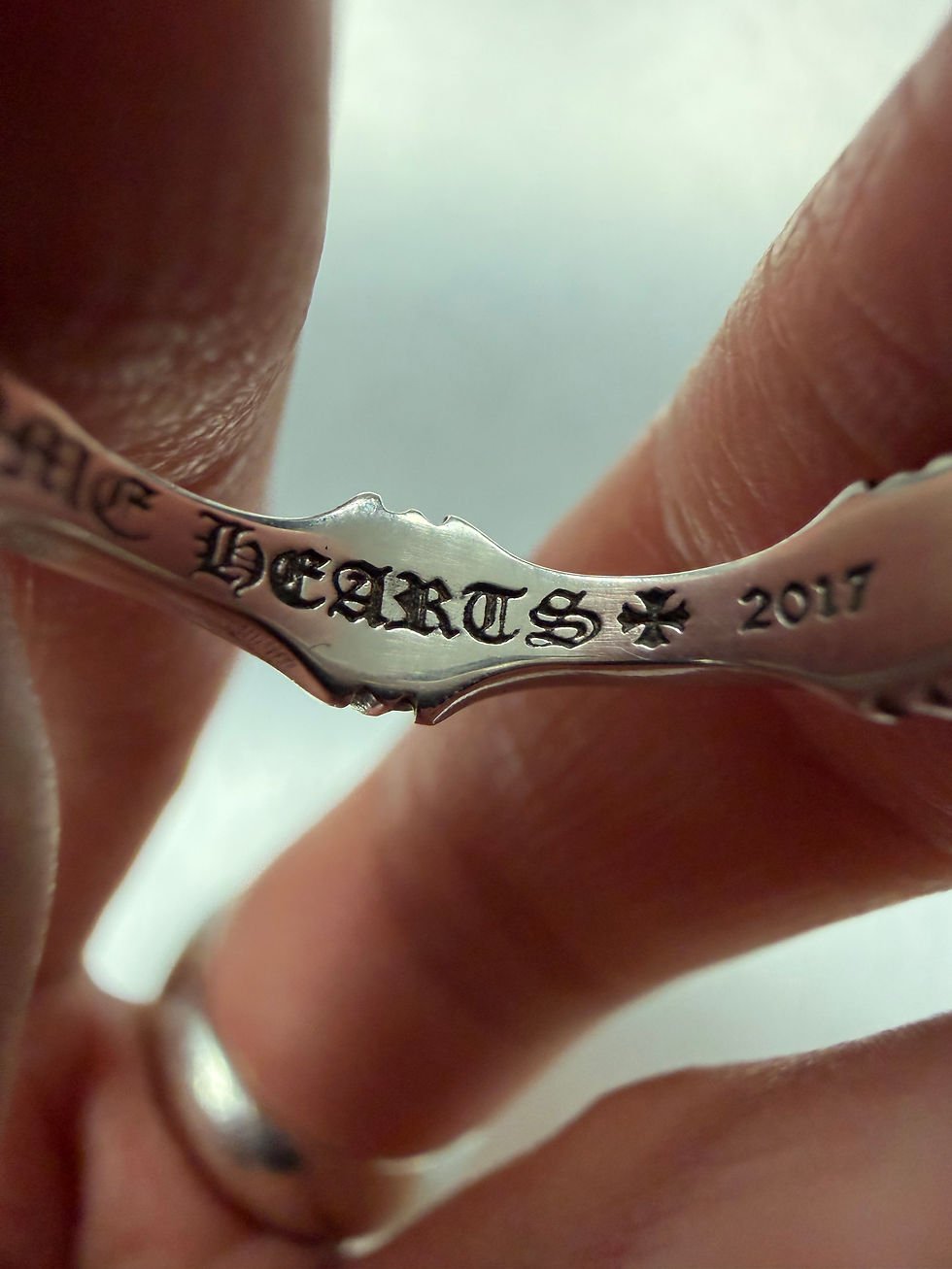 Thumbnail: Chrome hearts plus and bone ring us6.5