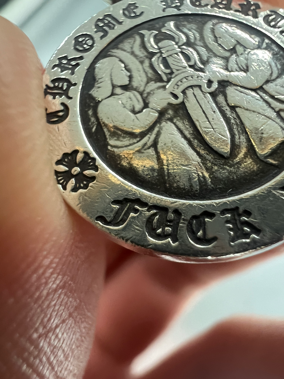 Thumbnail: Chrome hearts angel pendant
