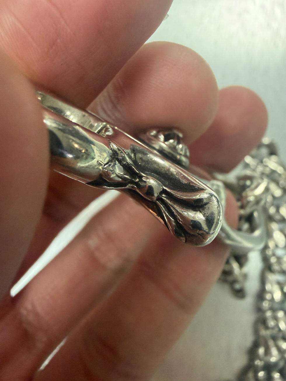 Thumbnail: Chrome hearts fancy link lobster wallet chain 47cm