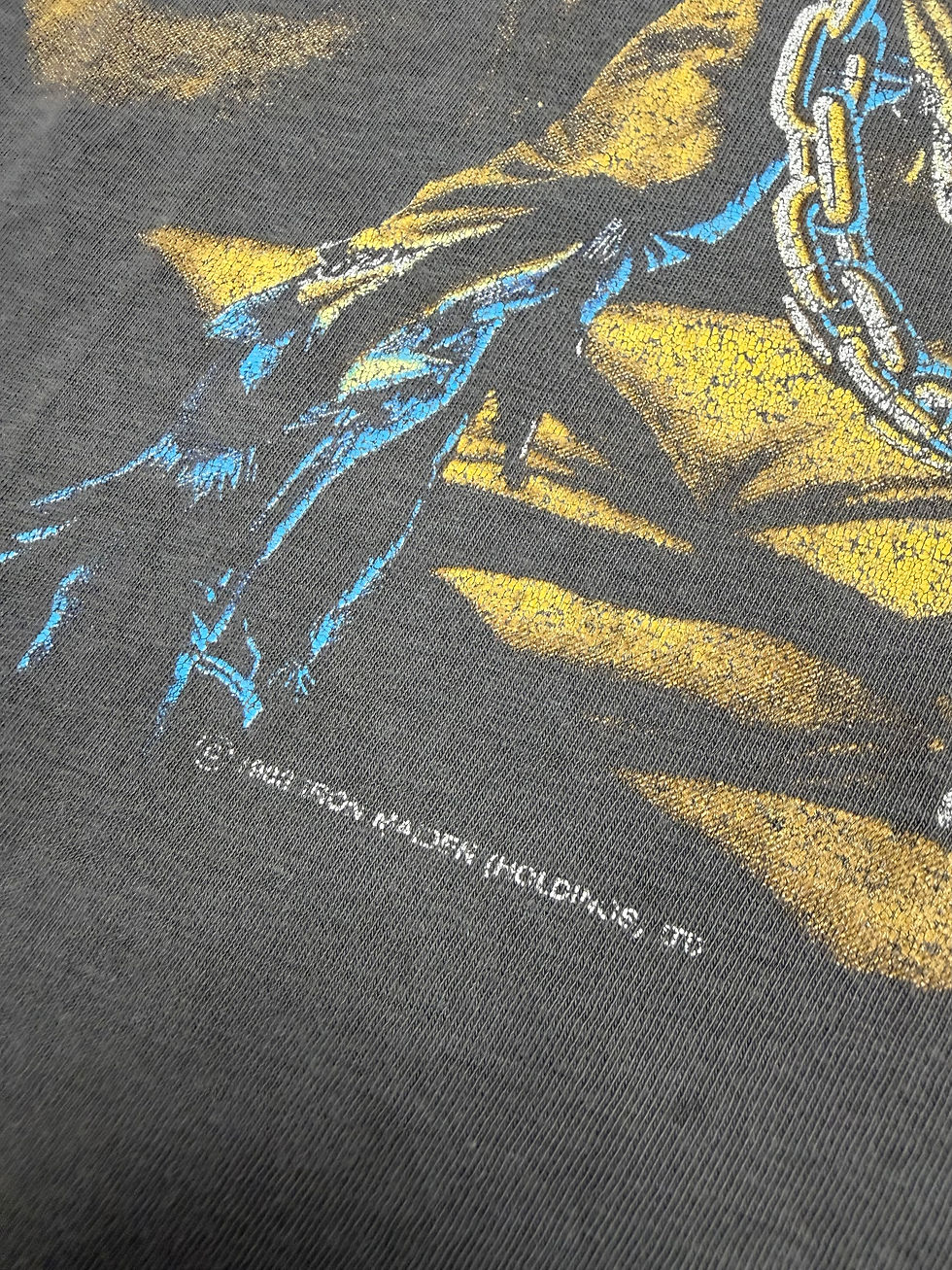 Thumbnail: Vintage Iron Maiden  price of mine tee from 1983